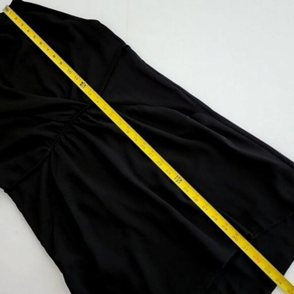 Wilfred Sabine Black Faux Wrap Sleeveless Mini Dress Pockets Size Small - Picture 12 of 13